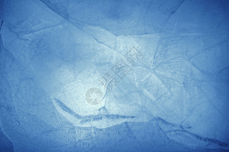 蓝色冰背景特写图片
