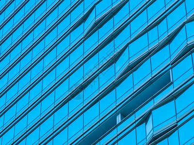 建筑办公大楼外部的抽象窗口玻璃结构图案Emphectwindo图片