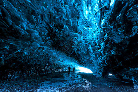 冰岛美丽的冰洞图片