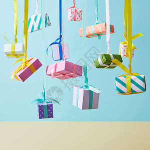 彩带背景素材图片