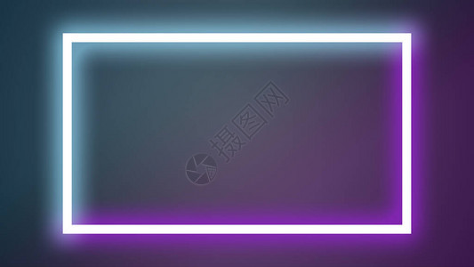 肠胃广告的Glowingneon光线横幅Digita图片