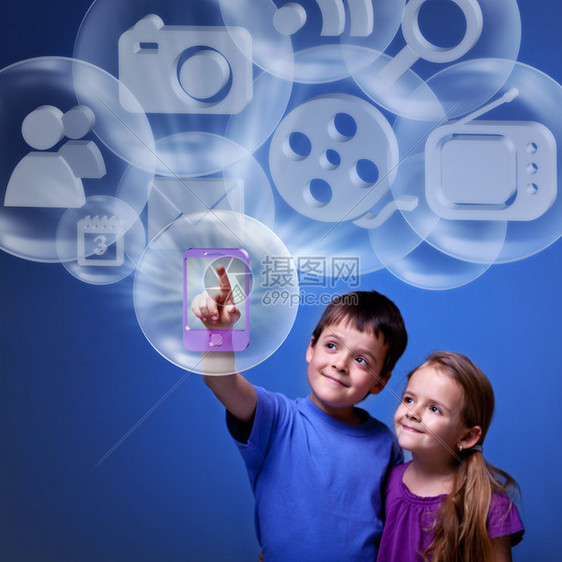 获取移动设备云计算应用程序的孩子图片