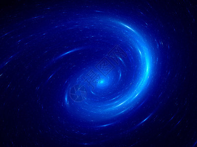 蓝色螺旋星系计算机生图片