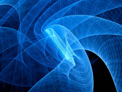 空间蓝光量子螺旋计算机生成抽象背景背景图片