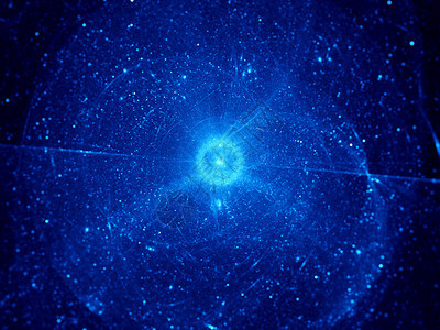 深空的蓝色星云计算机图片