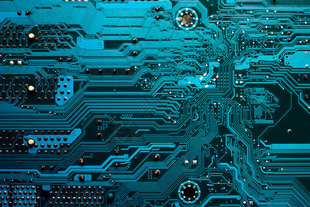 蓝色背景电路板电子计算机硬件技术图片