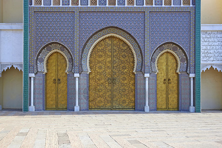 进入摩洛哥费斯皇宫的Or图片
