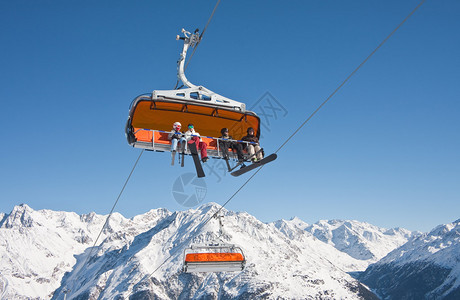椅子滑雪电梯图片