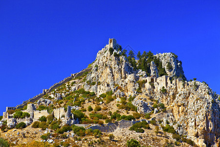 北塞浦路斯凯里尼亚附近圣希拉利图片