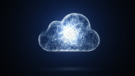 云层存储网络从多个主机和通信中构图片