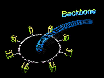 网络计算机因特网服务器站和链图片