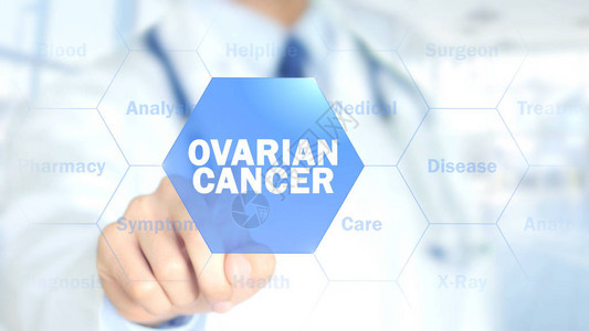 Ovarian癌症从事全息图界面运动图片