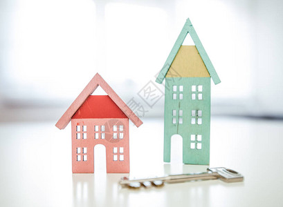 房地产和财产概念房屋和钥图片