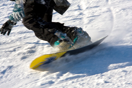 雪板和速度图片