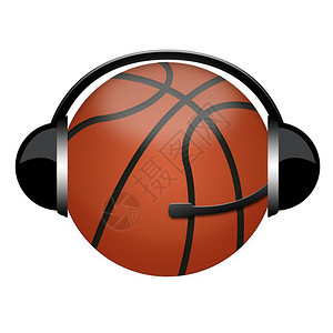 篮球耳机标志体育评论构想图片