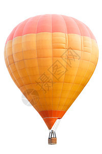 热空气球在白色背景与图片