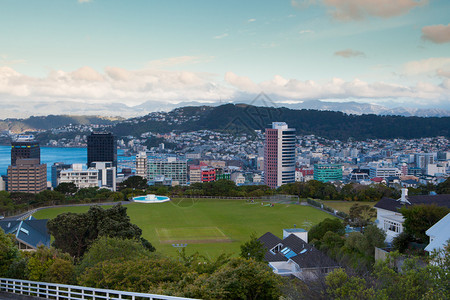 北京灵水村维多利亚山在新西兰惠灵背景