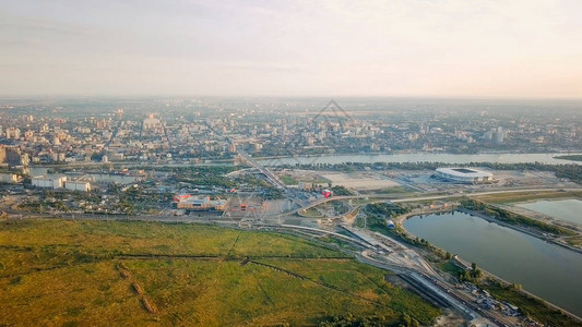 顿河畔罗斯托夫中部的全景图片