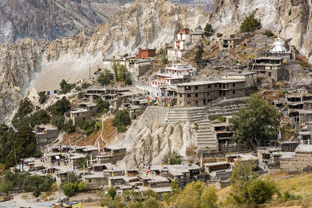 Annapurna地区Braga村的传图片