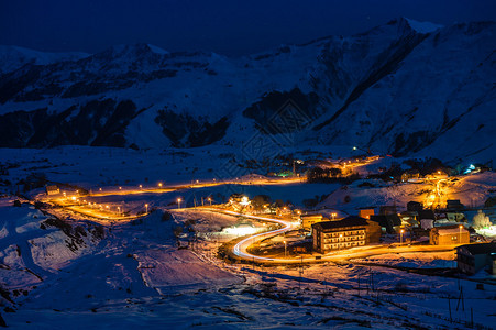 从Georia的滑雪度假胜地Gud图片