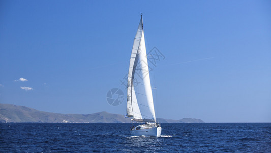帆船参加Regatta号帆船的航图片