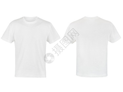 两件白色T恤衫图片