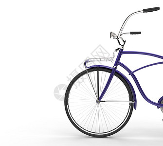紫色复古自行车图片