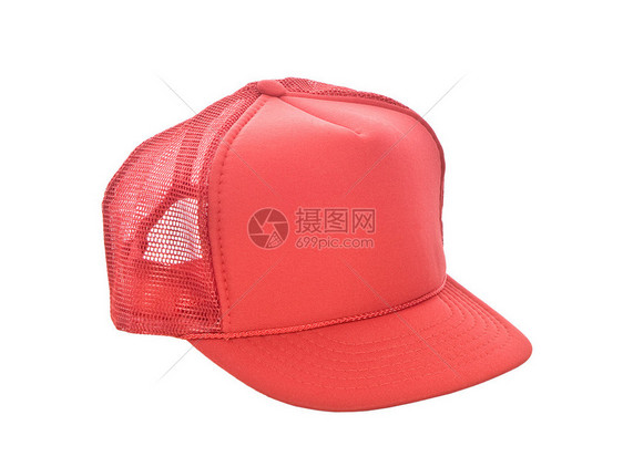 红色棒球帽图片