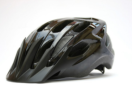 黑色自行车头盔背景图片