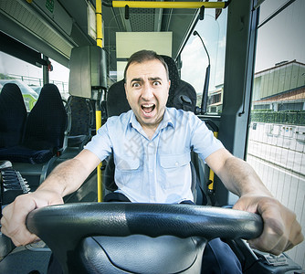公交车司机背景图片