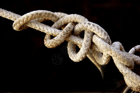 古老的绳子与结背景图片