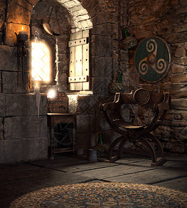 中世纪客厅图片素材