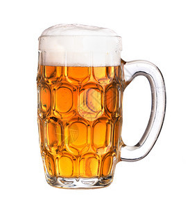 啤酒杯装满啤酒图片