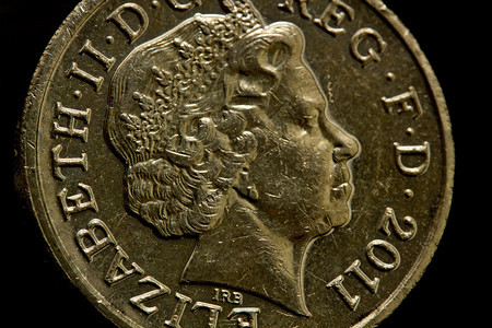 英国硬币上的女王图片