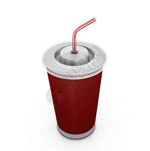 苏打饮料的3D渲染图片