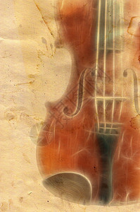 Grunge音乐背面小提琴背景图片