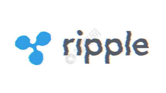 波纹徽标XRP加密货币瑞波币是一种区块链技术图片