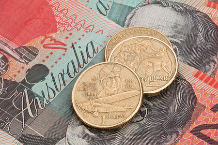 澳元纸币和硬币图片
