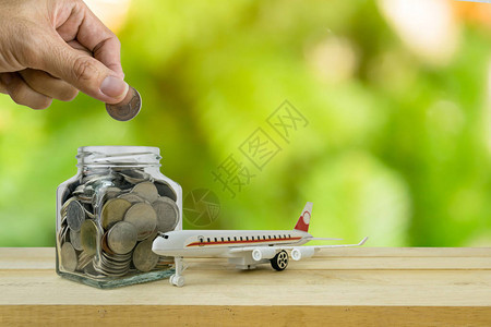 旅行预算储蓄计划财务构图片