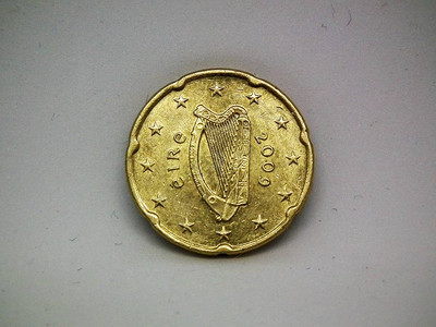20美分欧元硬币图片
