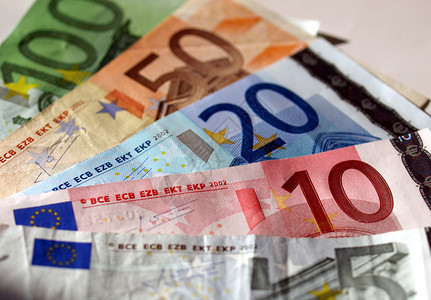 欧元现钞欧洲联盟货币图片