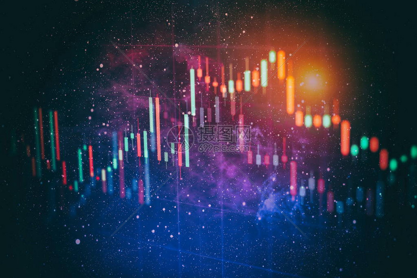 股市图在前导屏幕上财务和投资概念高清图片下载-正版图片503569770-摄图网
