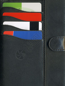 钱包里的信用卡背景图片