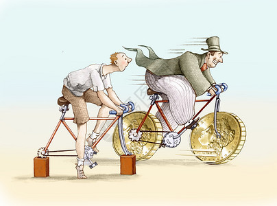 自行车以货币形式拥有丰富的大轮子图片