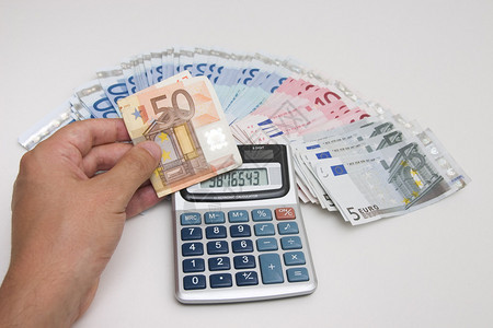 丰富的颜色欧元货币已用于多个高知名度网站e大量图片