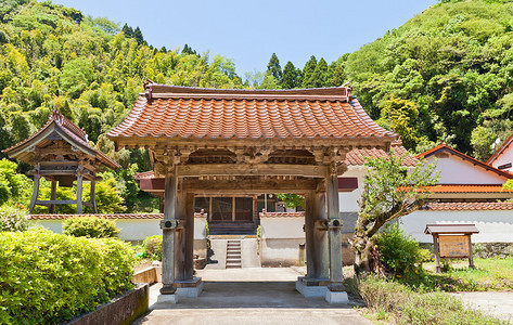 日本岛川县伊瓦米金赞银山天津金矿文化景观赛洪寺门图片