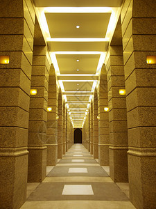 现代建筑中的长廊图片
