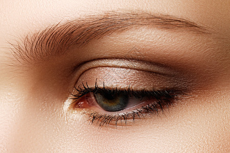 眼妆美丽的眼睛化妆假日化妆细节长的睫毛烟熏眼妆女眼图片