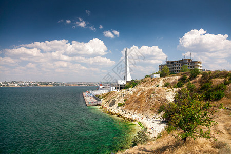 黑海岸线的美丽风景图片