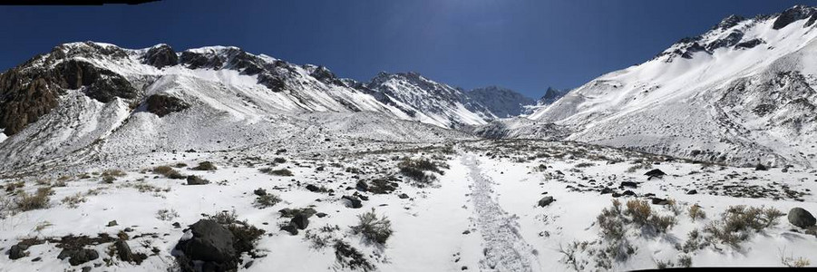 景观山雪与自然图片